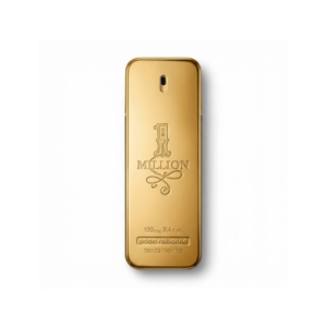 Bottle of Paco Rabanne 1 Million EDT fragrance on a white background with soft shadow