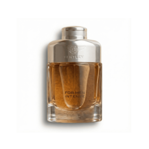 Bottle of Bentley For Men Intense EDP fragrance on a white background with soft shadow
